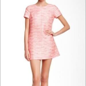 CeCe by Cynthia Steffe Women's Pink Desert Rose Katye Jacquard Shift Dress sz 8